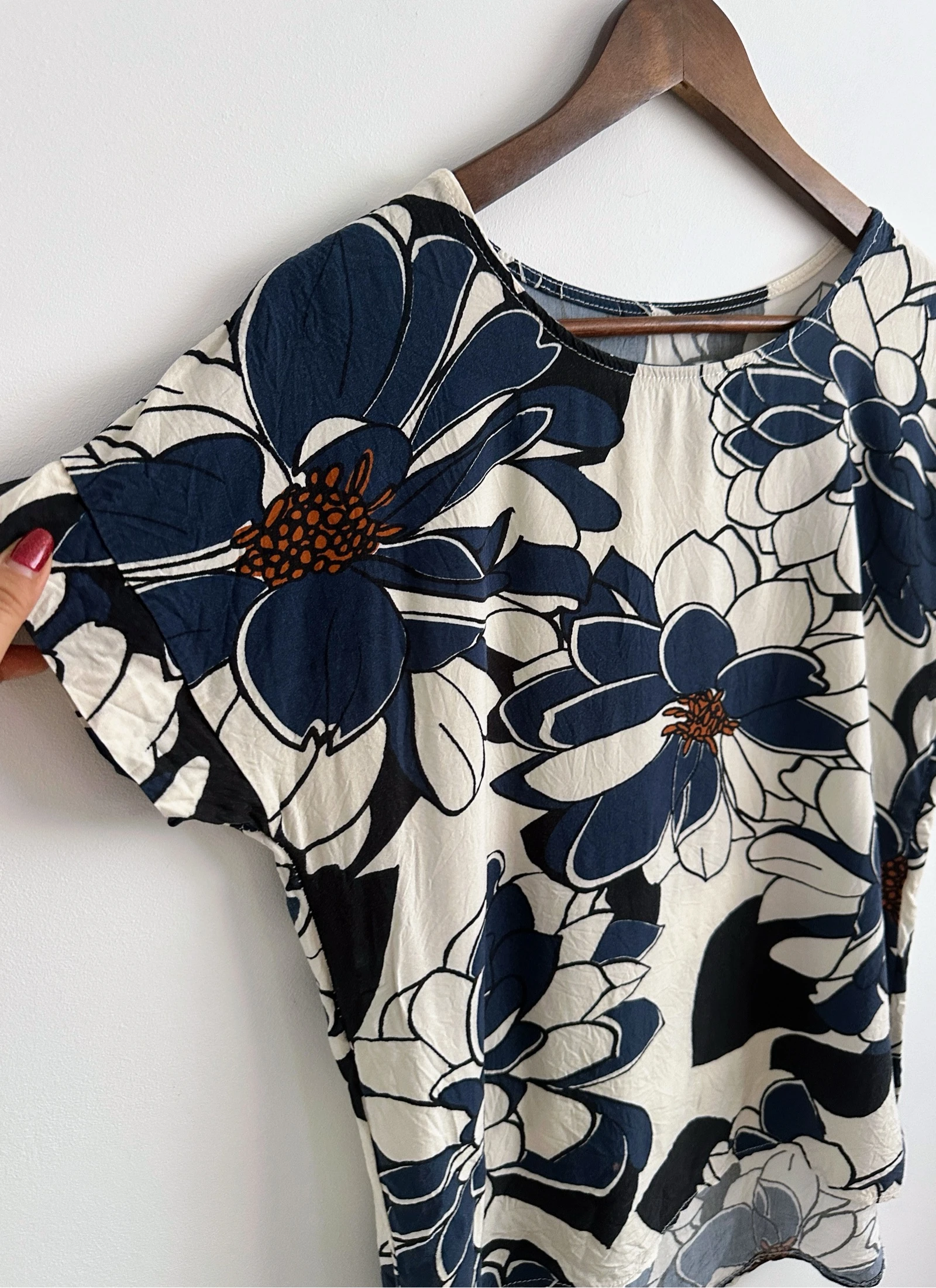 Blouse Fluide Imprimé Floral Maxi | Style Boho & Casual Chic taille M/L – photo 4